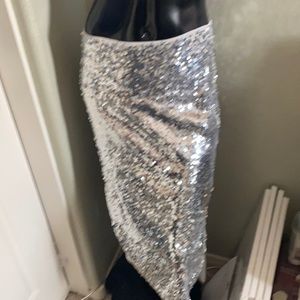 Sequin pencil skirt